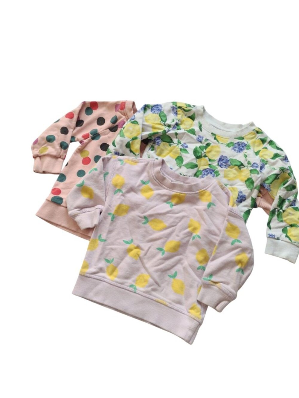 Hanna Andersson Baby Girl Sweatshirts 12-18m Janie Jack Printed Cotton Set of 3